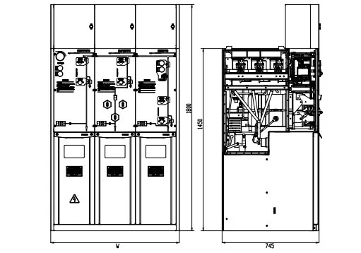 630a Electrical Panel Gas Insulated Switchgear